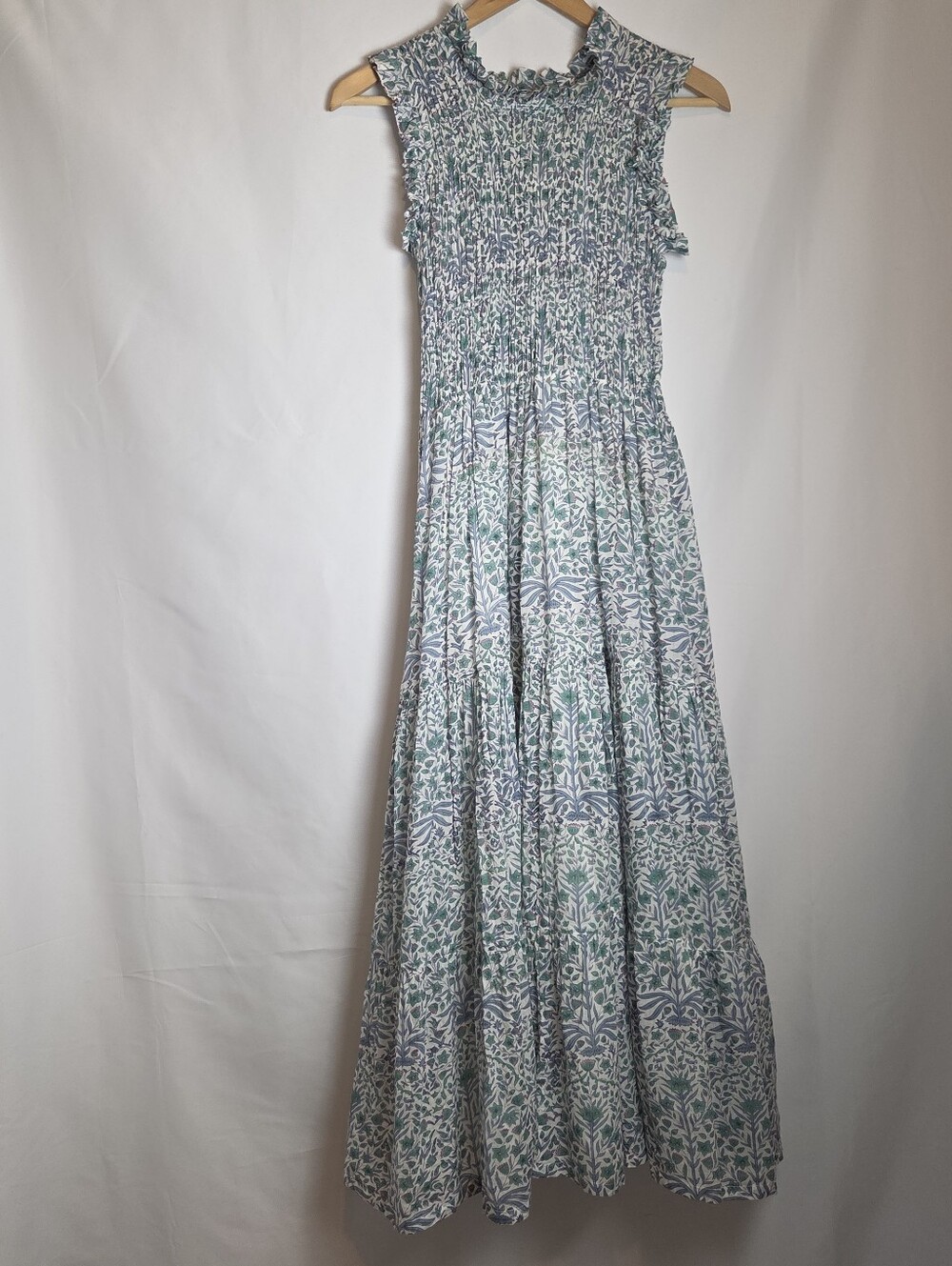 Cotton Floral Maxi Nap Dress